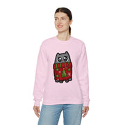 Christmas cat Unisex Heavy Blend™ Crewneck Sweatshirt