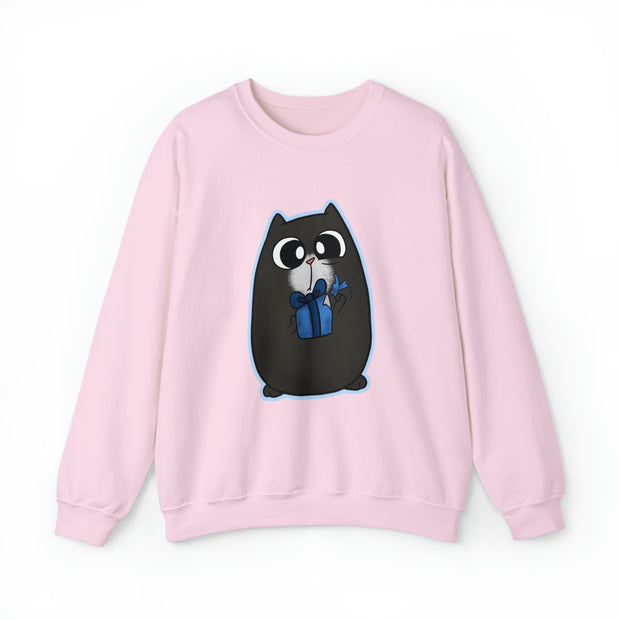 Christmas cat Unisex Heavy Blend™ Crewneck Sweatshirt
