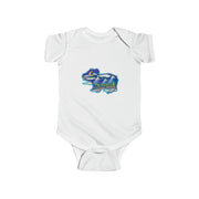 Nighttime bear Infant Fine Jersey Bodysuit