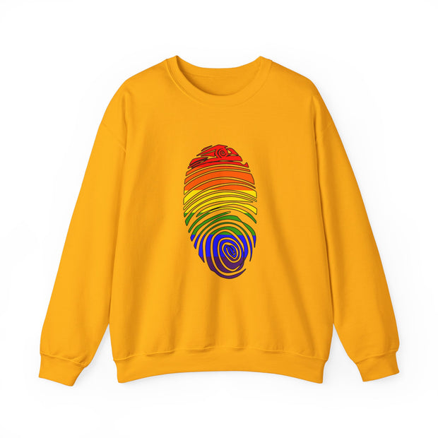 Pride Fingerprint Unisex Heavy Blend™ Crewneck Sweatshirt