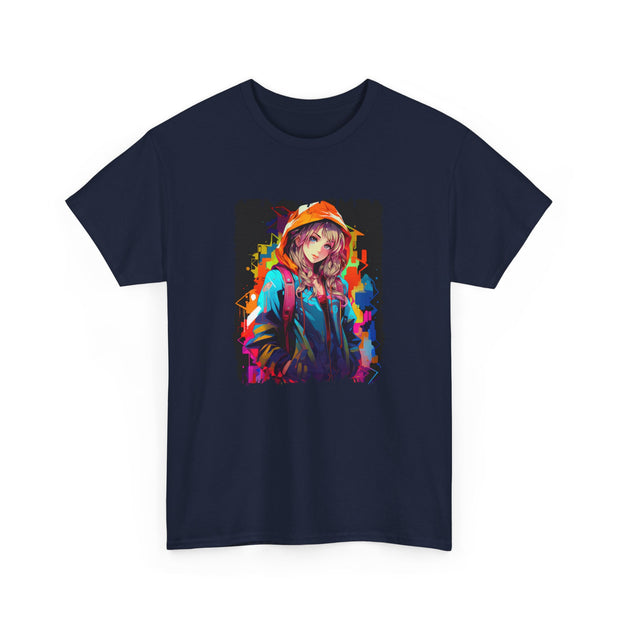 Graffiti Anime Girls Unisex Heavy Cotton Tee