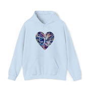 Heart Butterfly Unisex Heavy Blend™ Hooded Sweatshirt