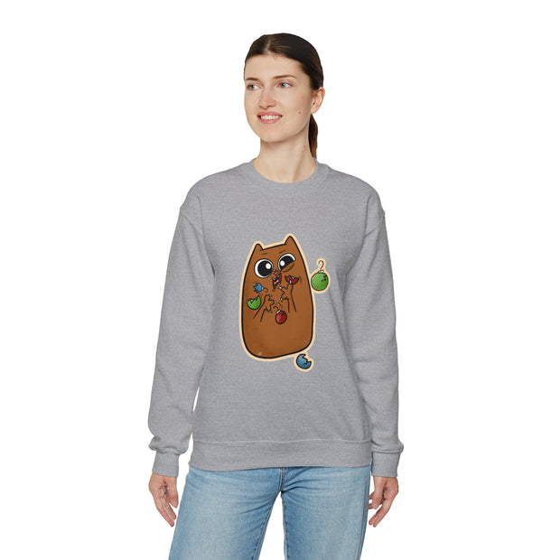 Christmas cat Unisex Heavy Blend™ Crewneck Sweatshirt