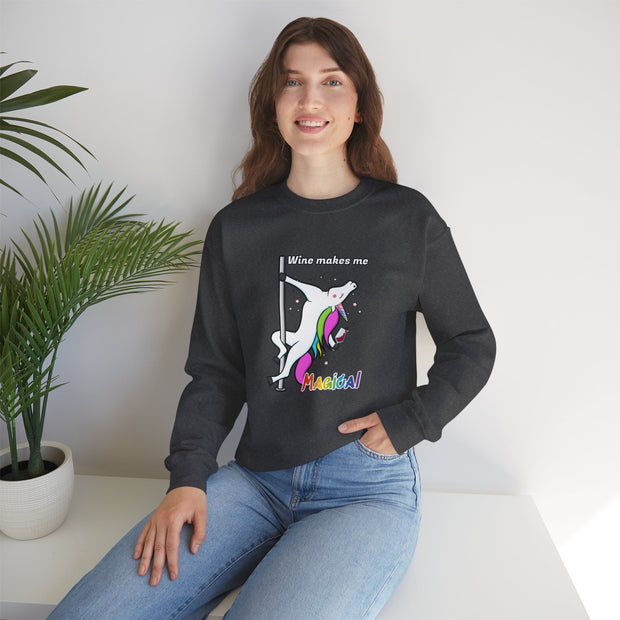 Unicorn Wine Unisex Heavy Blend™ Crewneck Sweatshirt