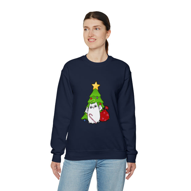 Christmas cat Unisex Heavy Blend™ Crewneck Sweatshirt