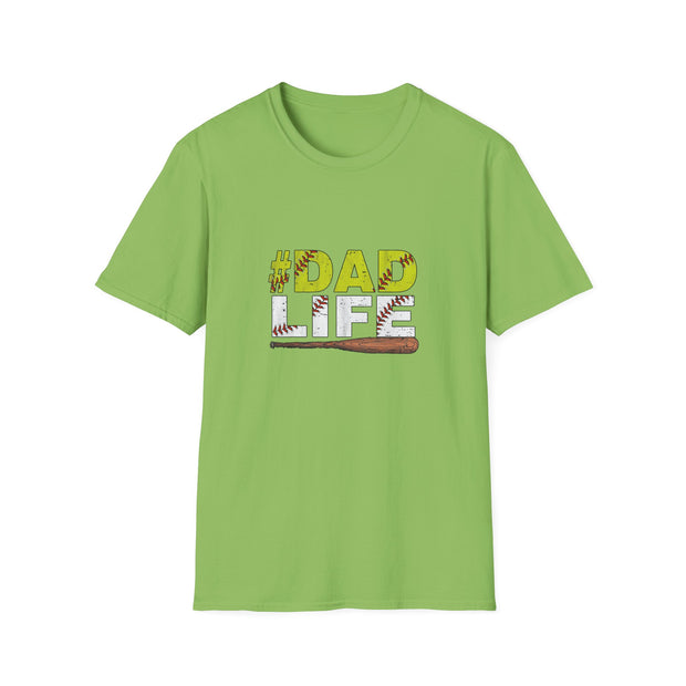 Baseball Dad Life Unisex Softstyle T-Shirt