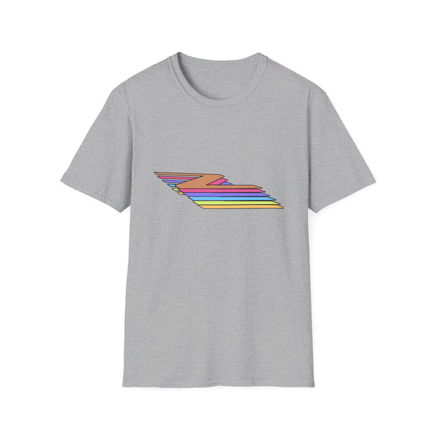 Z Striped Unisex Softstyle T-Shirt
