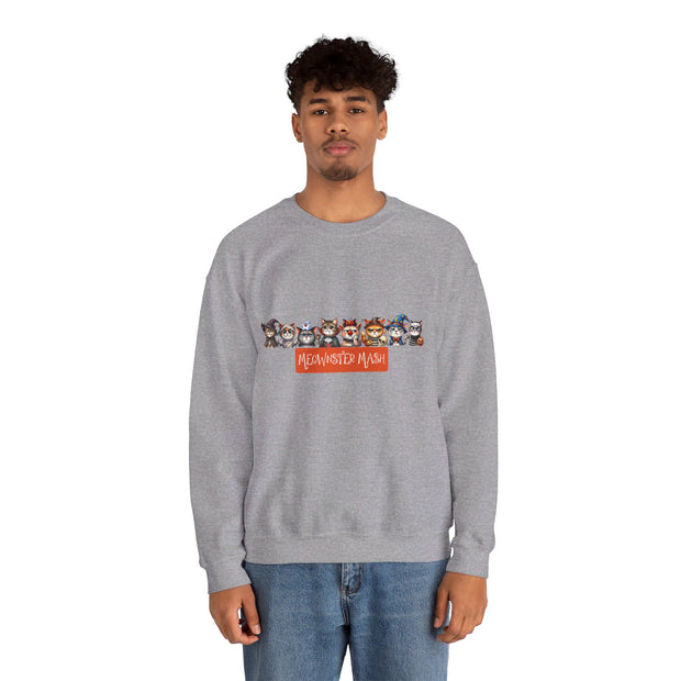 Meownster Mash Unisex Heavy Blend™ Crewneck Sweatshirt
