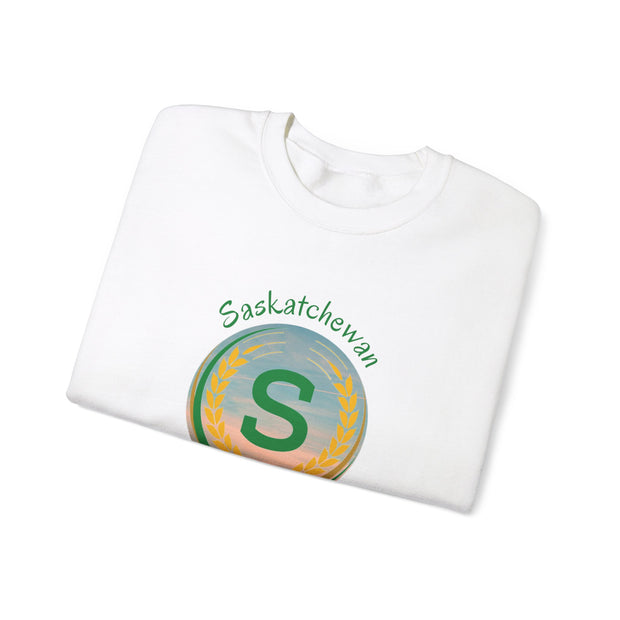 Saskatchewan Born & Raised Unisex Heavy Blend™ Crewneck Sweatshirt