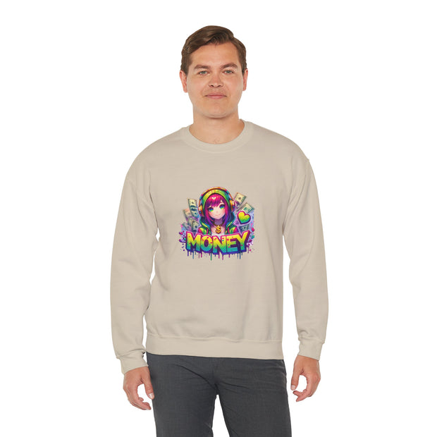 Graffiti Anime Girls Unisex Heavy Blend™ Crewneck Sweatshirt