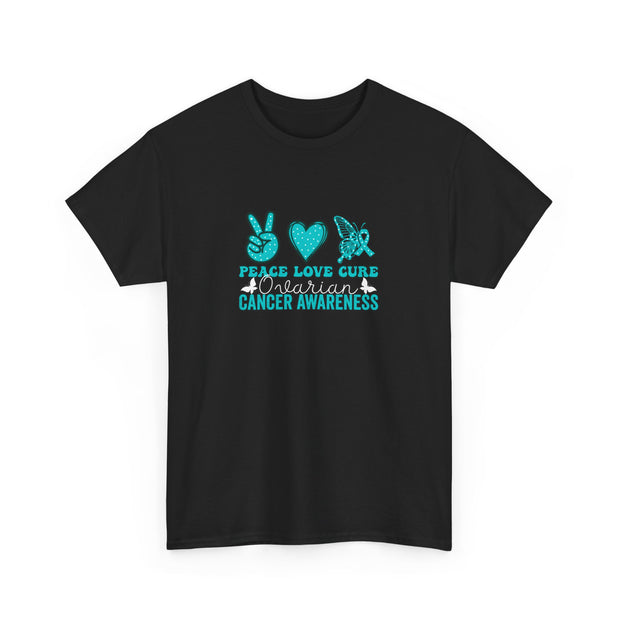 Peace Love Cure Unisex Heavy Cotton Tee