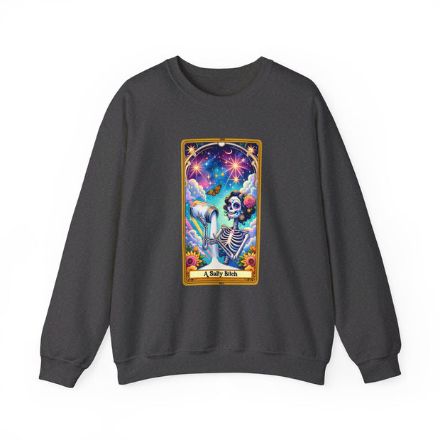 Salty Bitch Tarot Card Unisex Heavy Blend™ Crewneck Sweatshirt