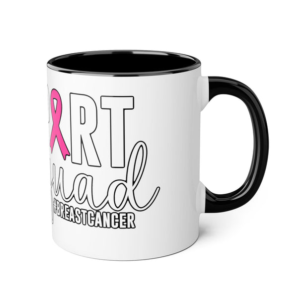 Breast Cancer Support Accent Mugs, 11oz