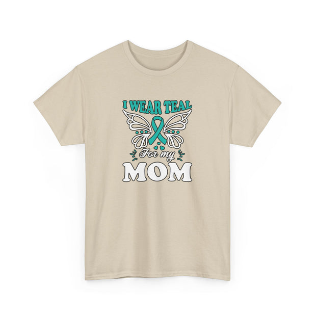 I Wear Teal Unisex Heavy Cotton Tee