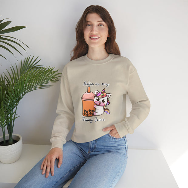 Unicorn Boba Unisex Heavy Blend™ Crewneck Sweatshirt