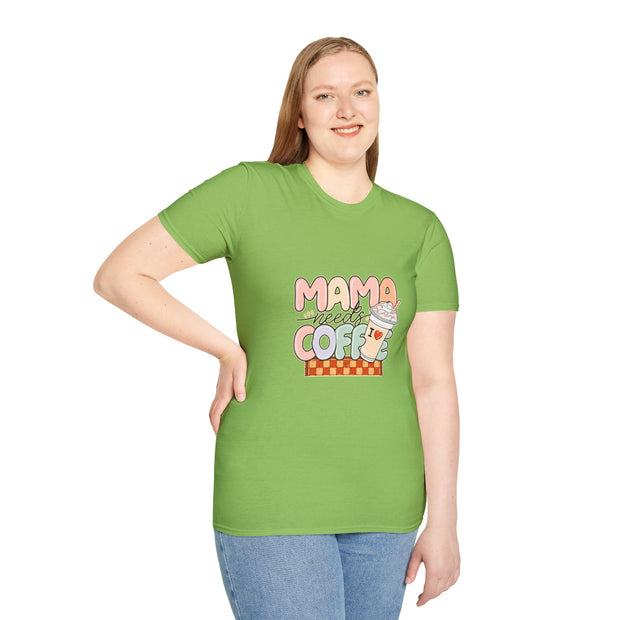 Mama needs Coffee Unisex Softstyle T-Shirt