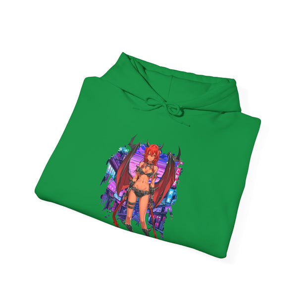 Anime Female Demon Unisex Heavy Blend™ Hooded Sweatshirt