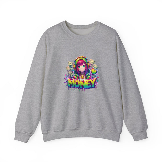Graffiti Anime Girls Unisex Heavy Blend™ Crewneck Sweatshirt