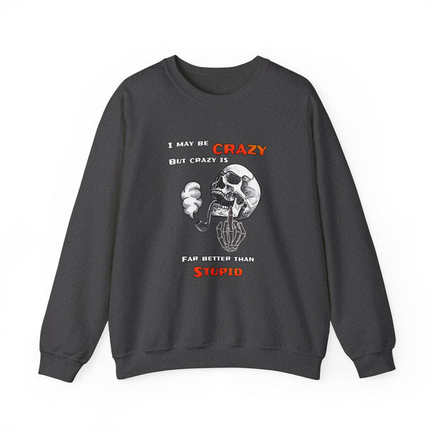 Crazy Skull Unisex Heavy Blend™ Crewneck Sweatshirt