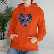 Heart Butterfly Unisex Heavy Blend™ Hooded Sweatshirt