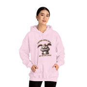 I Pretend that Coffee Helps Unisex Heavy Blend™ Hooded Sweatshirt