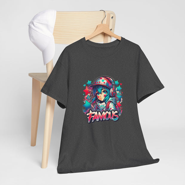 Graffiti Anime Girls Unisex Heavy Cotton Tee