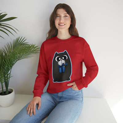 Christmas cat Unisex Heavy Blend™ Crewneck Sweatshirt