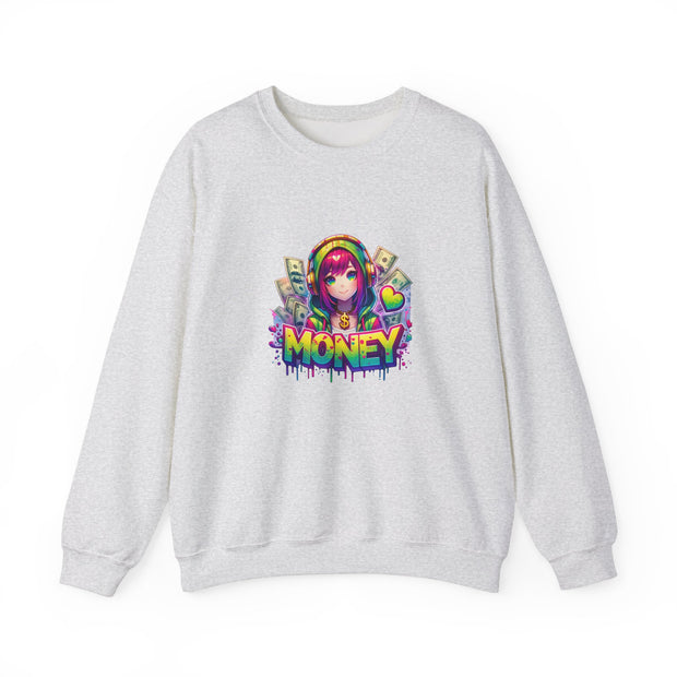 Graffiti Anime Girls Unisex Heavy Blend™ Crewneck Sweatshirt