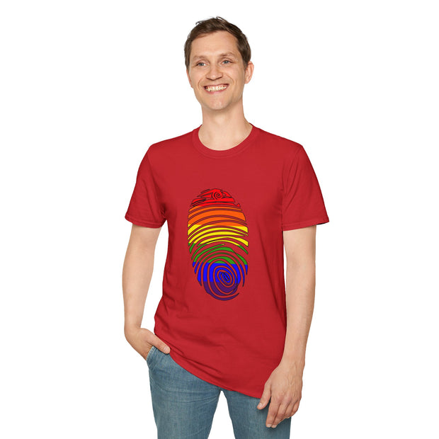 Pride Fingerprint Unisex Softstyle T-Shirt