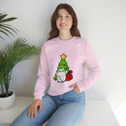 Christmas cat Unisex Heavy Blend™ Crewneck Sweatshirt