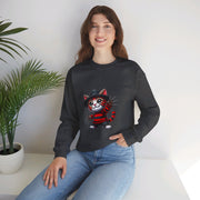 Horror Movie Cats Unisex Heavy Blend™ Crewneck Sweatshirt