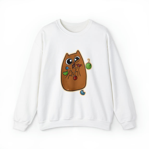 Christmas cat Unisex Heavy Blend™ Crewneck Sweatshirt