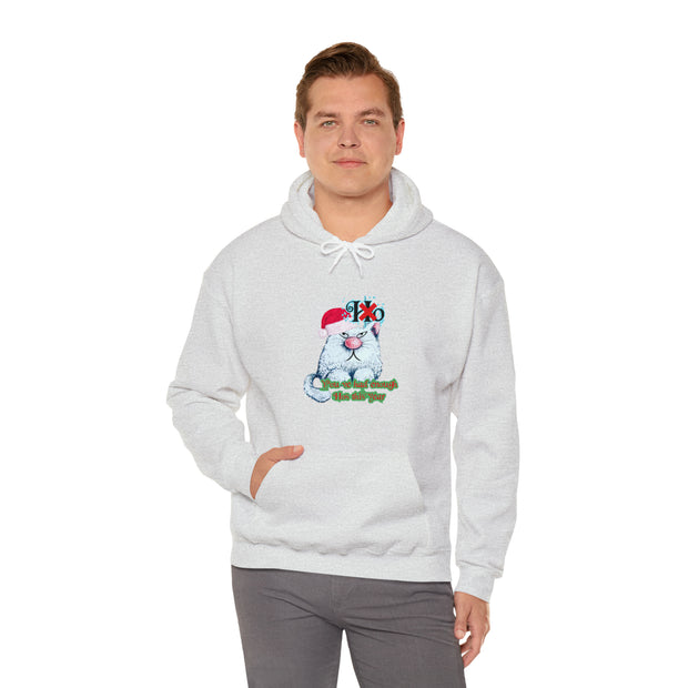 Christmas cat Unisex Heavy Blend™ Hooded Sweatshirt