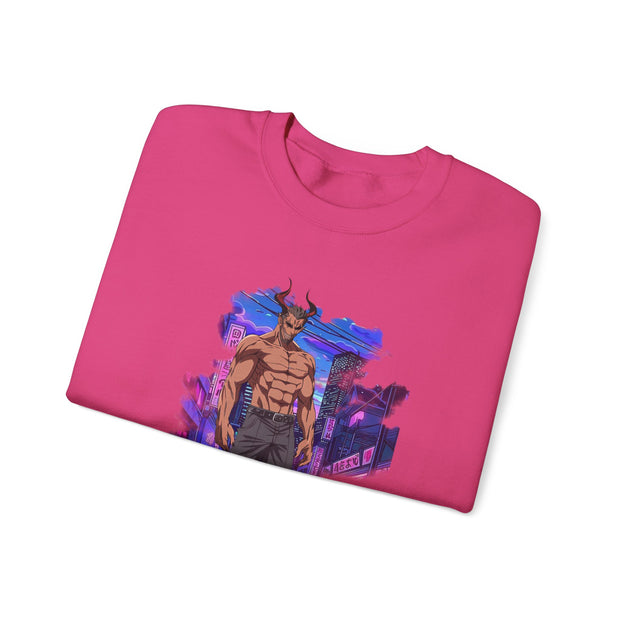 Anime Male Demon Unisex Heavy Blend™ Crewneck Sweatshirt