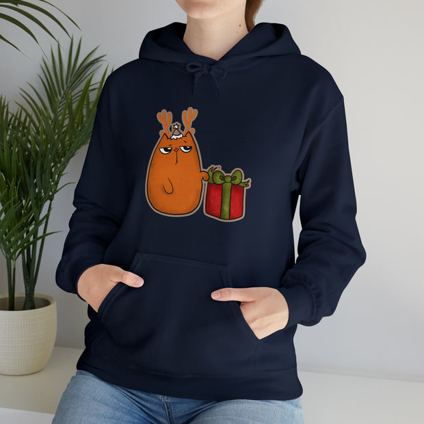 Christmas cat Unisex Heavy Blend™ Hooded Sweatshirt