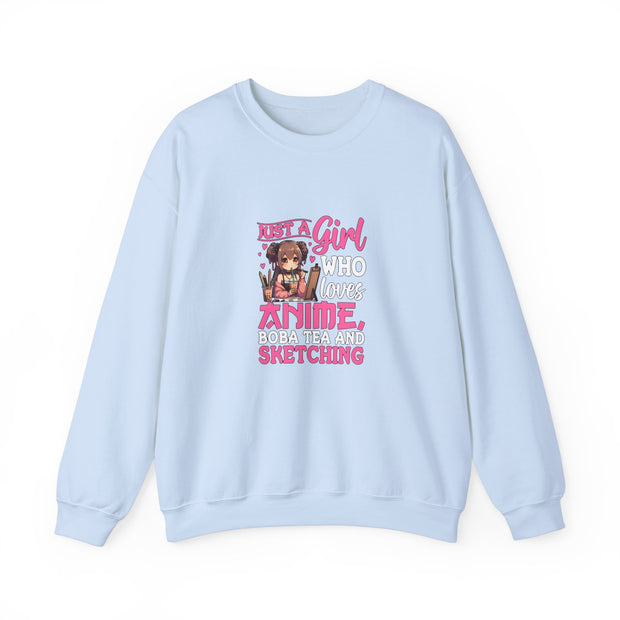 Just a Girl Unisex Heavy Blend™ Crewneck Sweatshirt