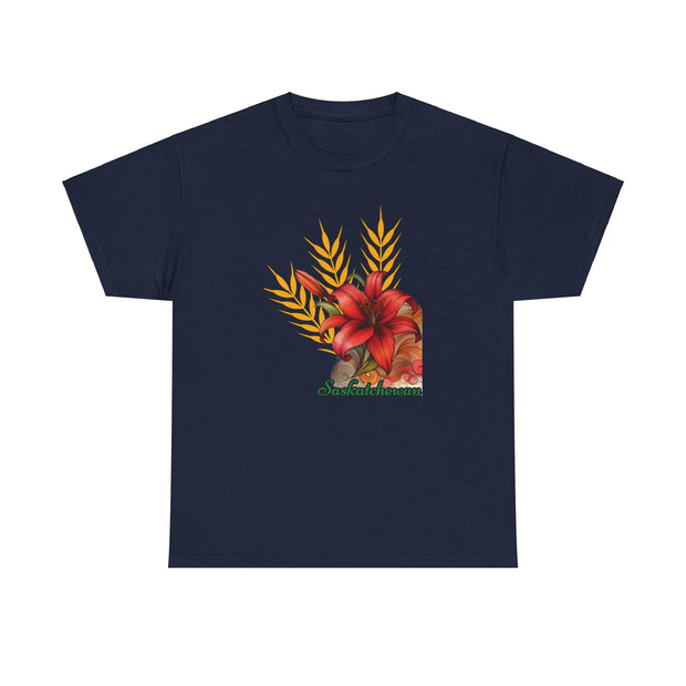 Saskatchewan Lily Unisex Heavy Cotton Tee