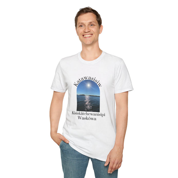 Cree Saskatchewan Skies Unisex Softstyle T-Shirt