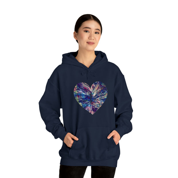 Heart Butterfly Unisex Heavy Blend™ Hooded Sweatshirt