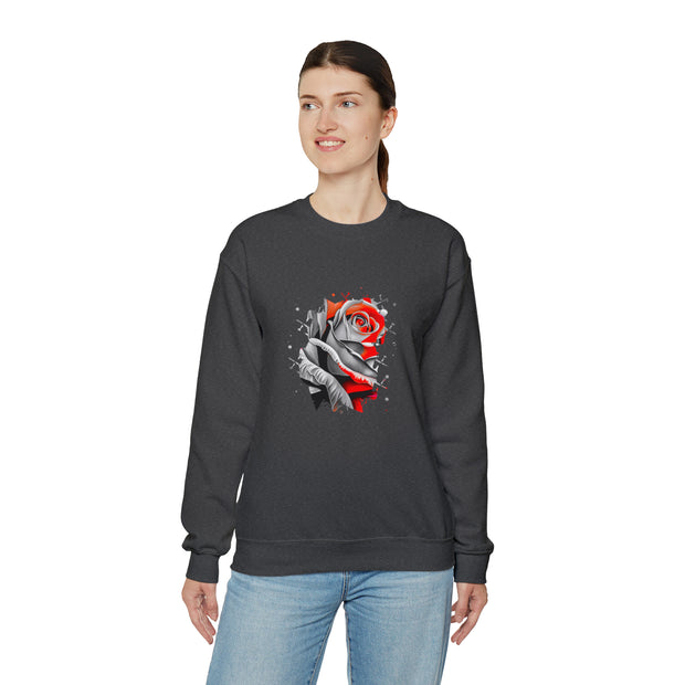 Rose Unisex Heavy Blend™ Crewneck Sweatshirt