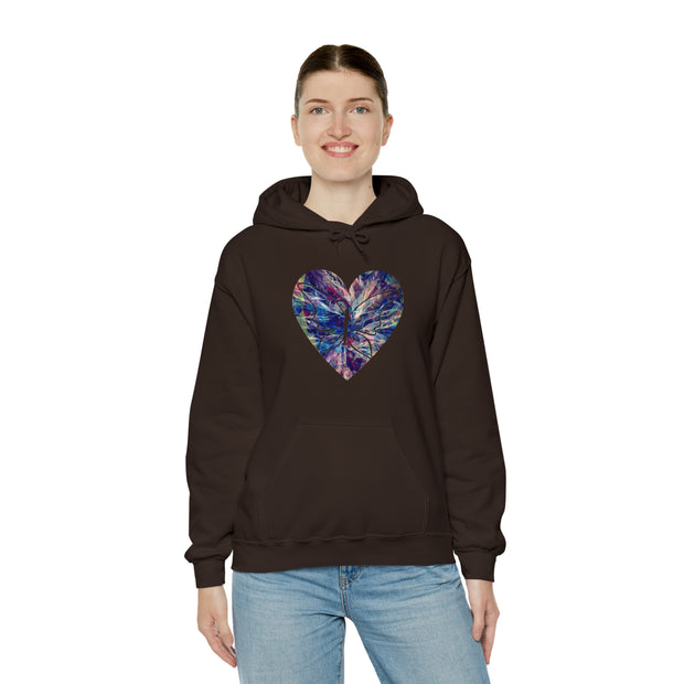 Heart Butterfly Unisex Heavy Blend™ Hooded Sweatshirt