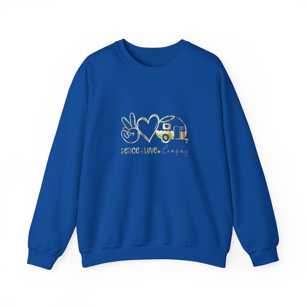 Peace Love Camping Unisex Heavy Blend™ Crewneck Sweatshirt