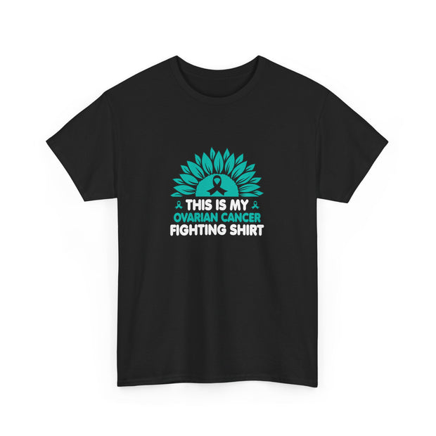 Ovarian cancer Unisex Heavy Cotton Tee