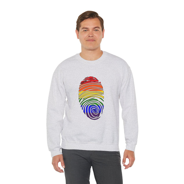 Pride Fingerprint Unisex Heavy Blend™ Crewneck Sweatshirt