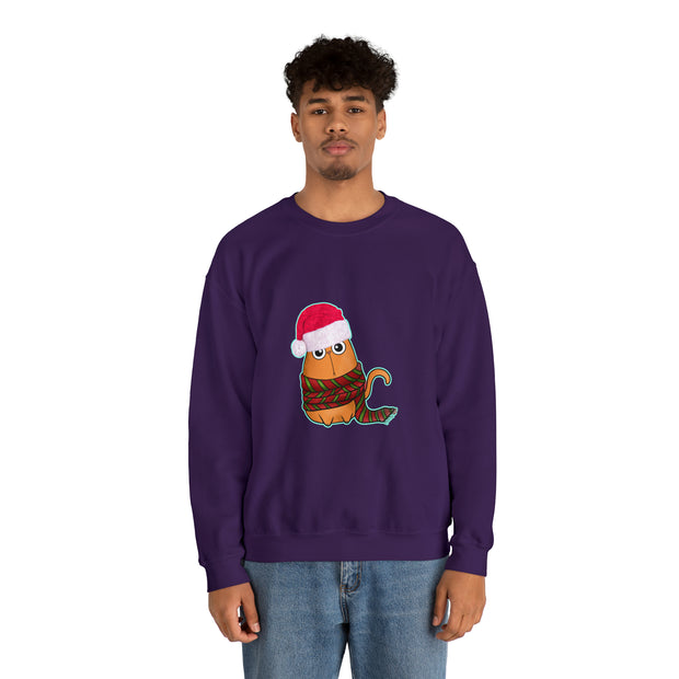 Christmas cat Unisex Heavy Blend™ Crewneck Sweatshirt