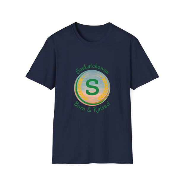 Saskatchewan Born & Raised Unisex Softstyle T-Shirt