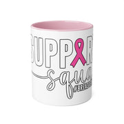 Breast Cancer Support Accent Mugs, 11oz