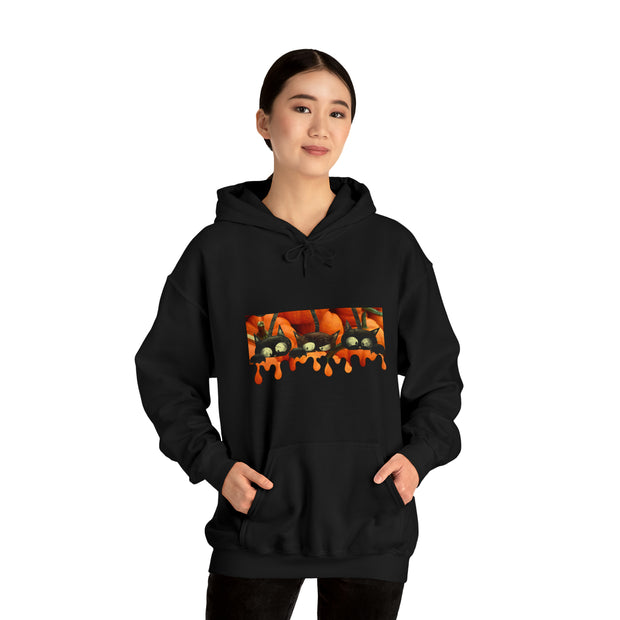 Pumpkin cats Unisex Heavy Blend™ Hooded Sweatshirt