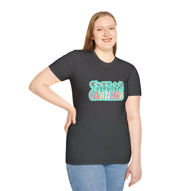Grandma Flowers Unisex Softstyle T-Shirt