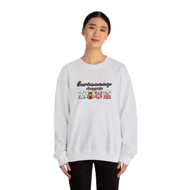 Gardening with my Gnomies Unisex Heavy Blend™ Crewneck Sweatshirt